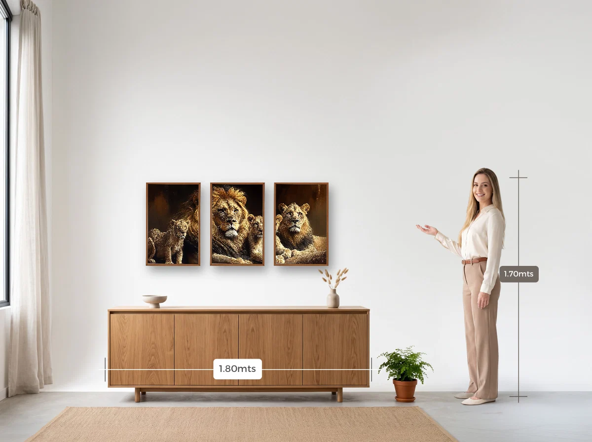 Trio 40×60 · Caixa · freijó · Sala · buffet de 1,80 m