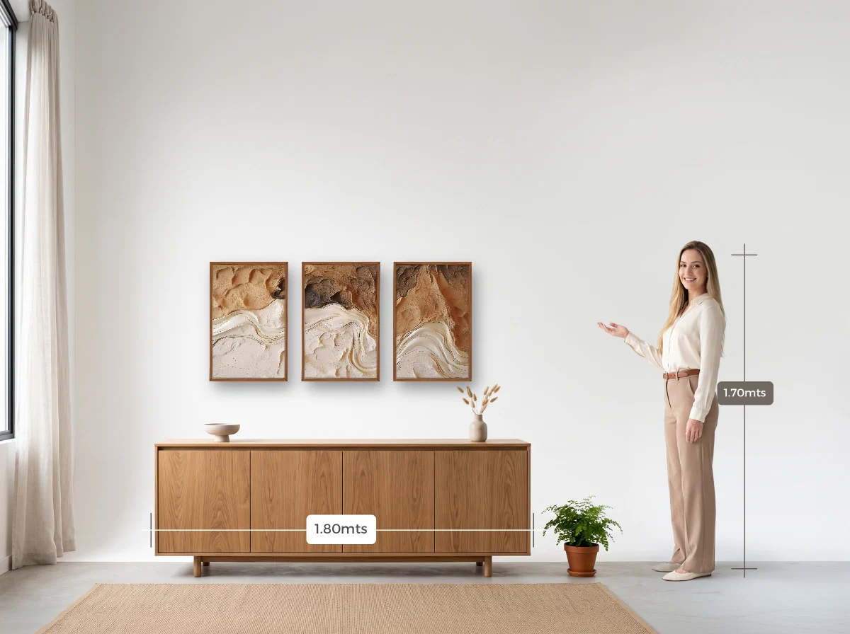 Trio 40×60 · Caixa · freijó · Sala · buffet de 1,80 m