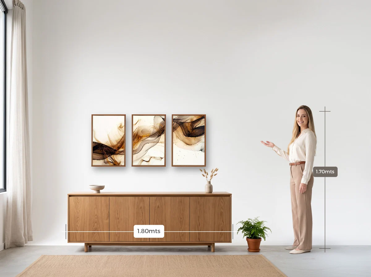 Trio 40×60 · Caixa · freijó · Sala · buffet de 1,80 m