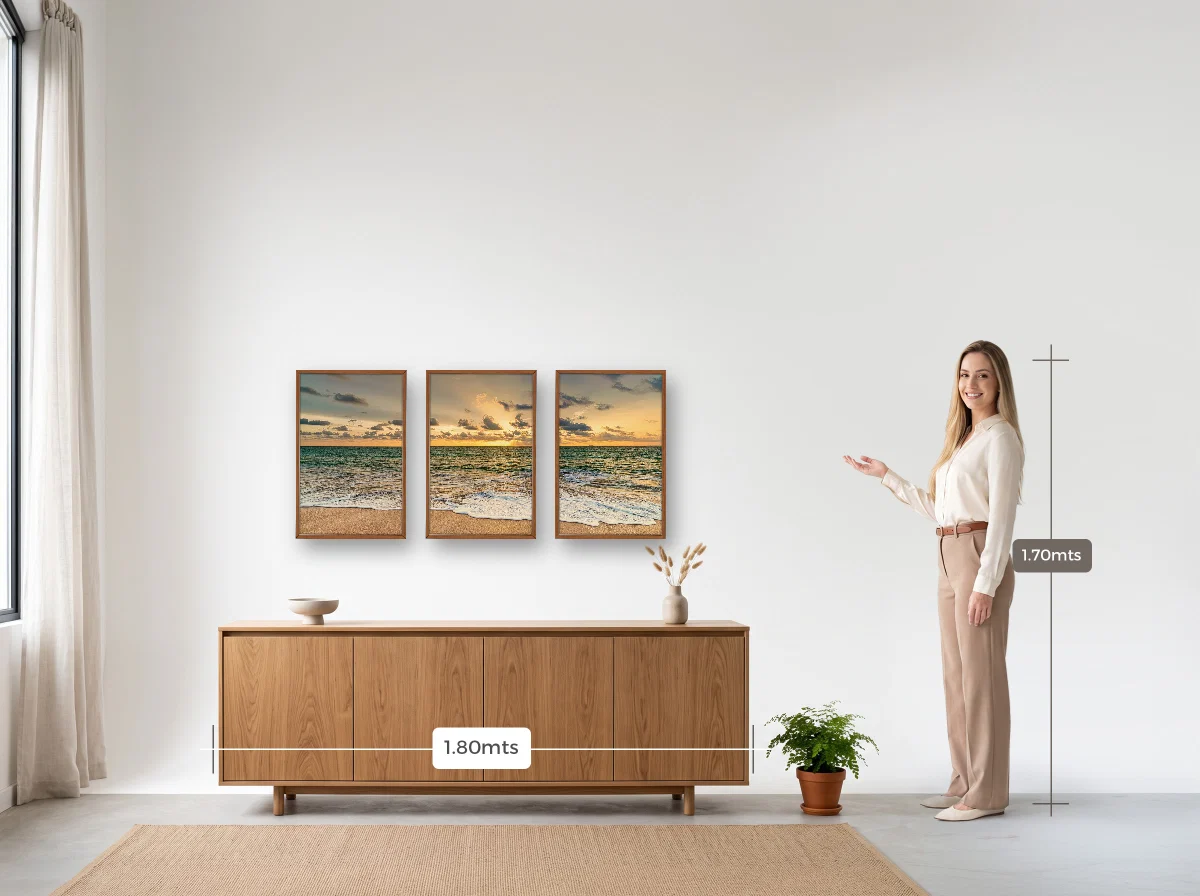 Trio 40×60 · Caixa · freijó · Sala · buffet de 1,80 m