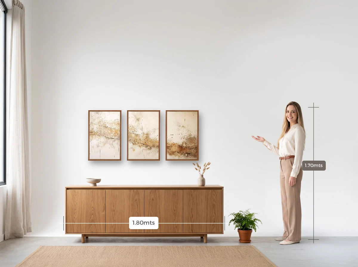 Trio 40×60 · Caixa · freijó · Sala · buffet de 1,80 m