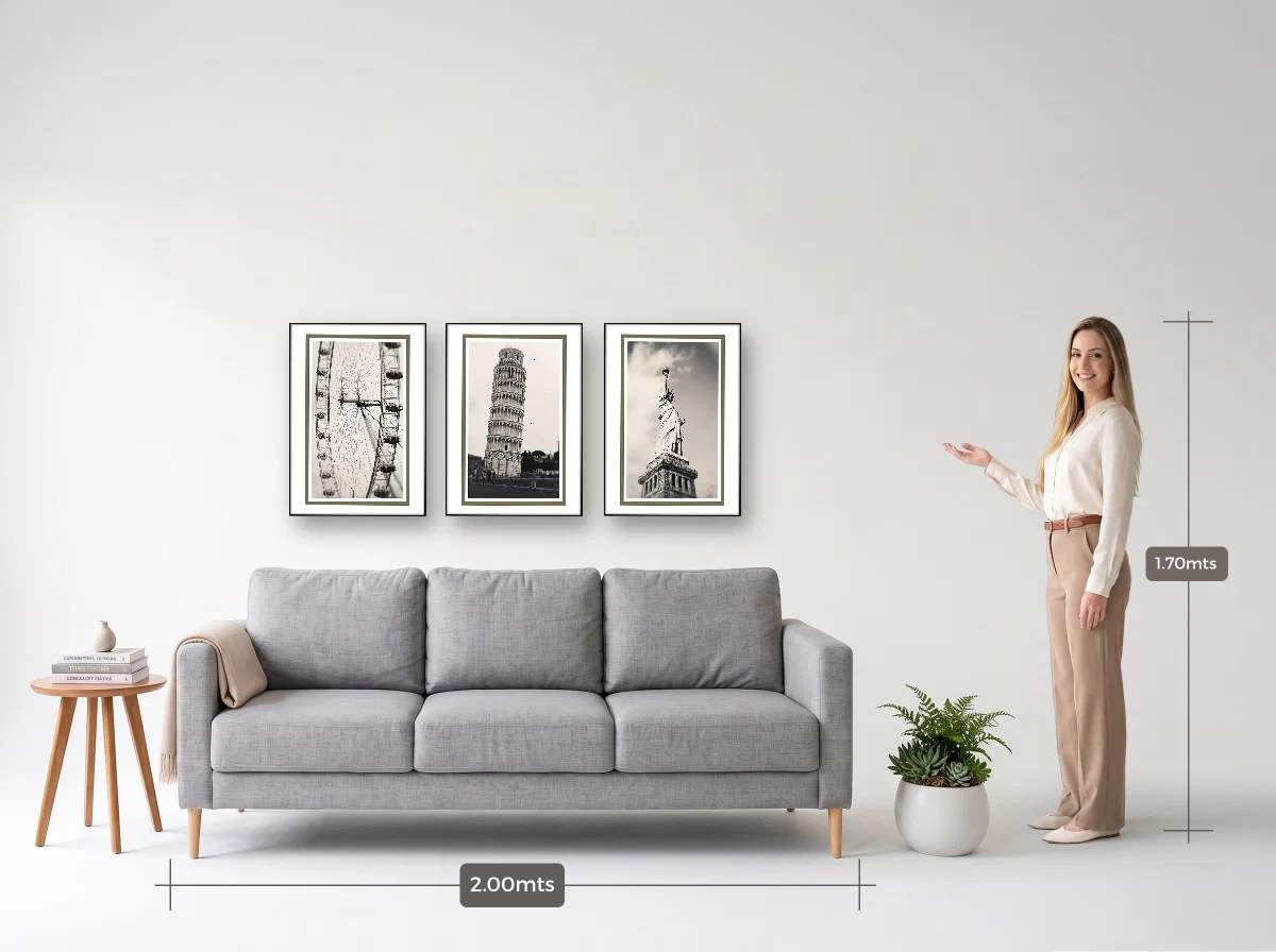 Trio 50×70 · Filete · preta · Sala · sofá de 2,00 m