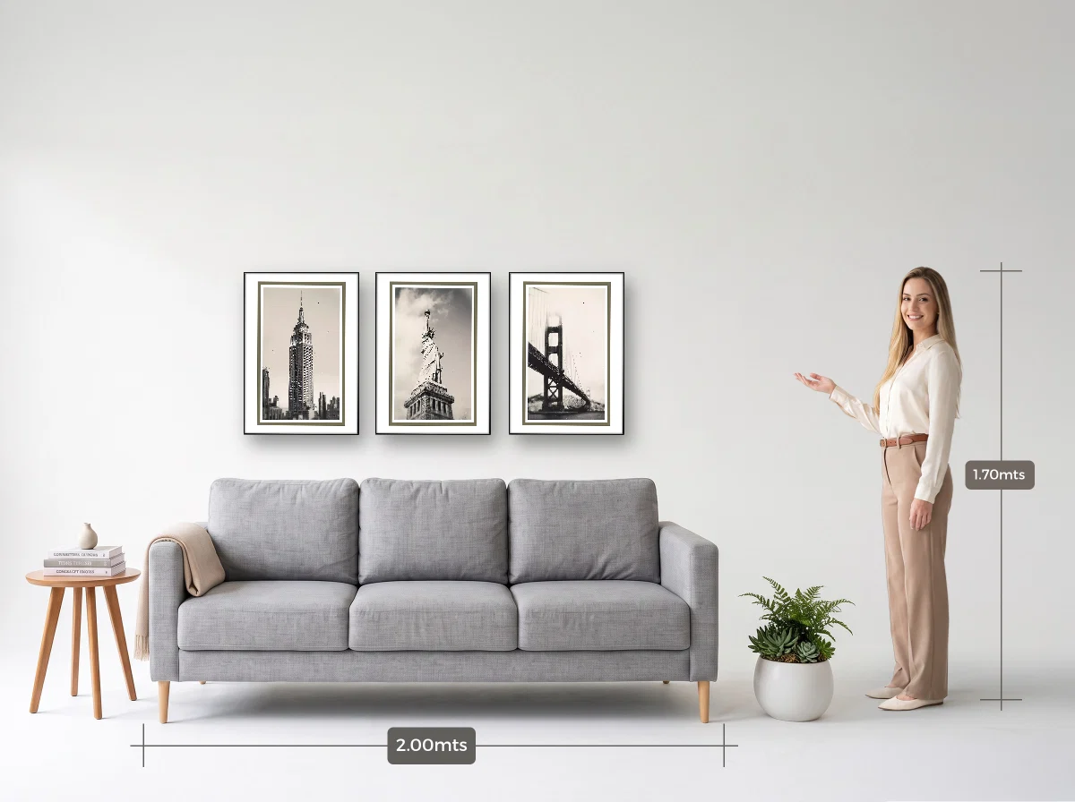Trio 50×70 · Filete · preta · Sala · sofá de 2,00 m