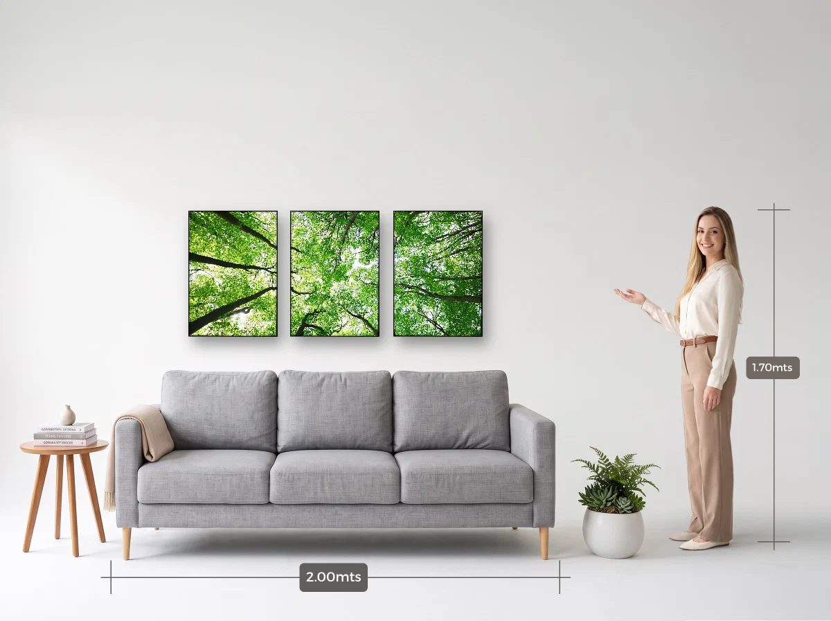 Trio 50×70 · Filete · preta · Sala · sofá de 2,00 m
