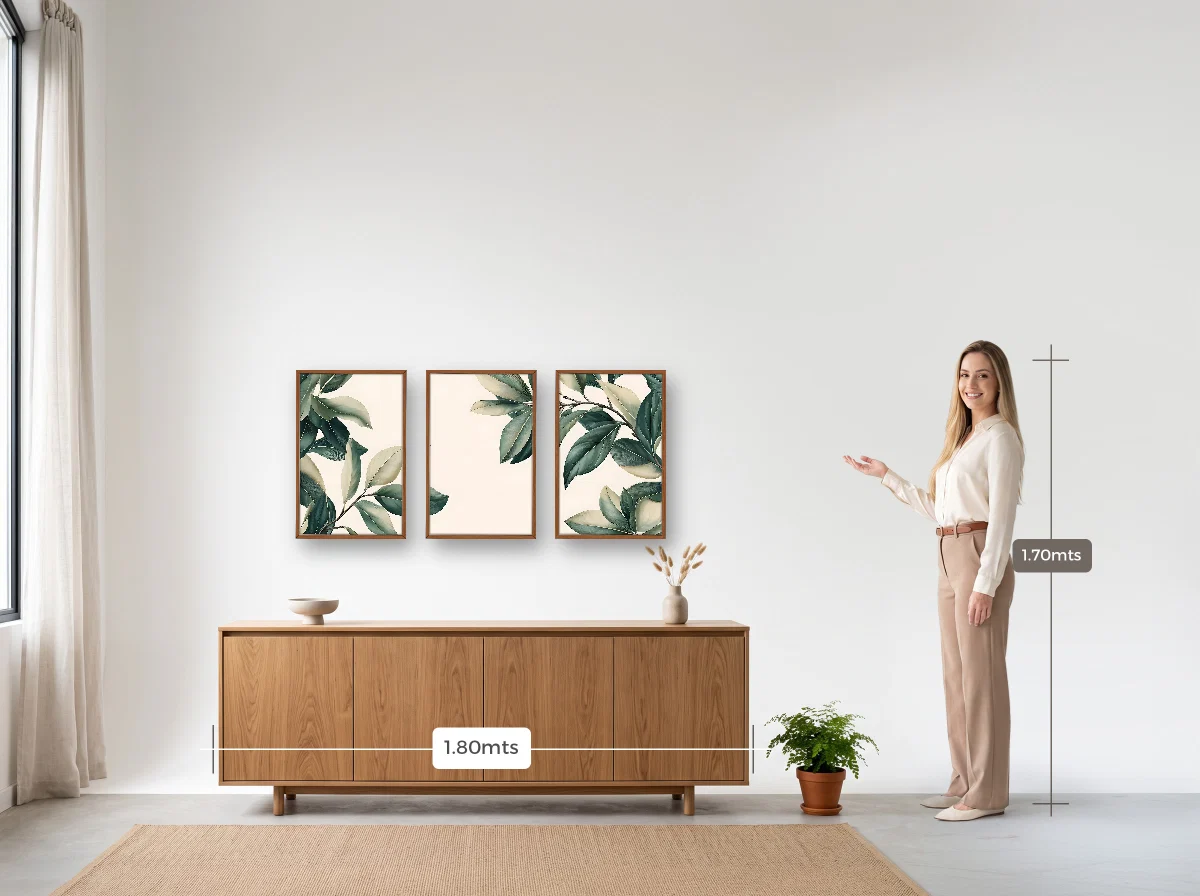 Trio 40×60 · Caixa · freijó · Sala · buffet de 1,80 m